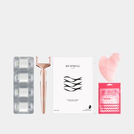 [RESPRING] MTS Caviar ampoule Premium Gift Set-Microneedle Therapy System(MTS), Marine Collagen, 75mg hyaluronic acid, Papaya Enzyme Powder-Made in Korea